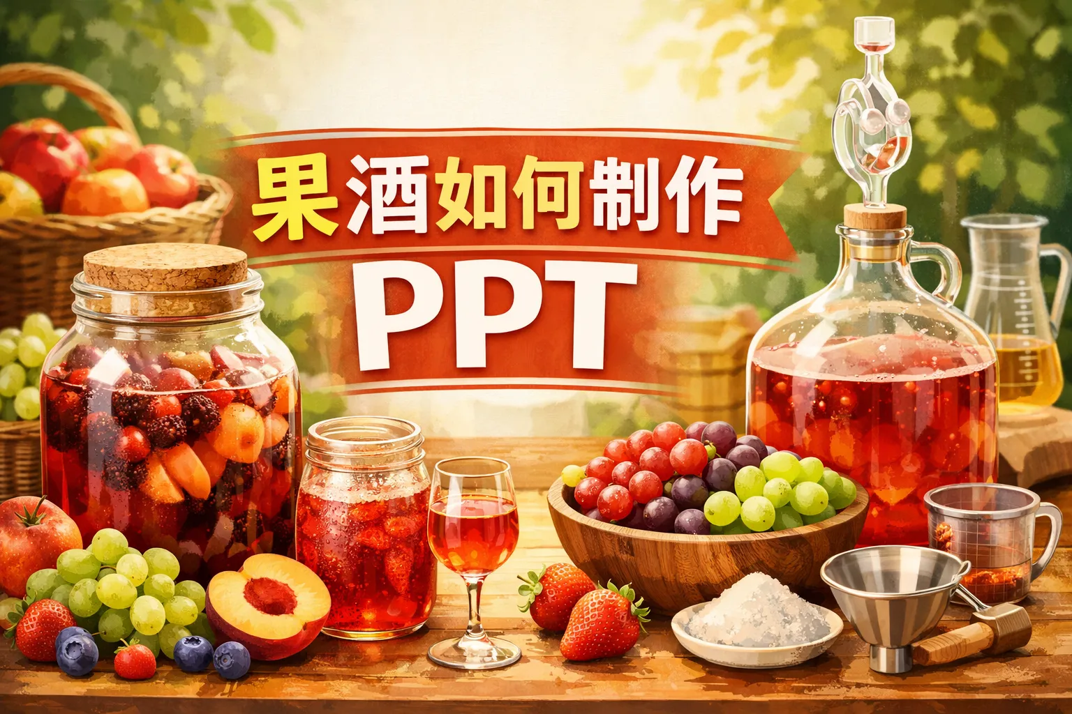 果酒如何制作ppt