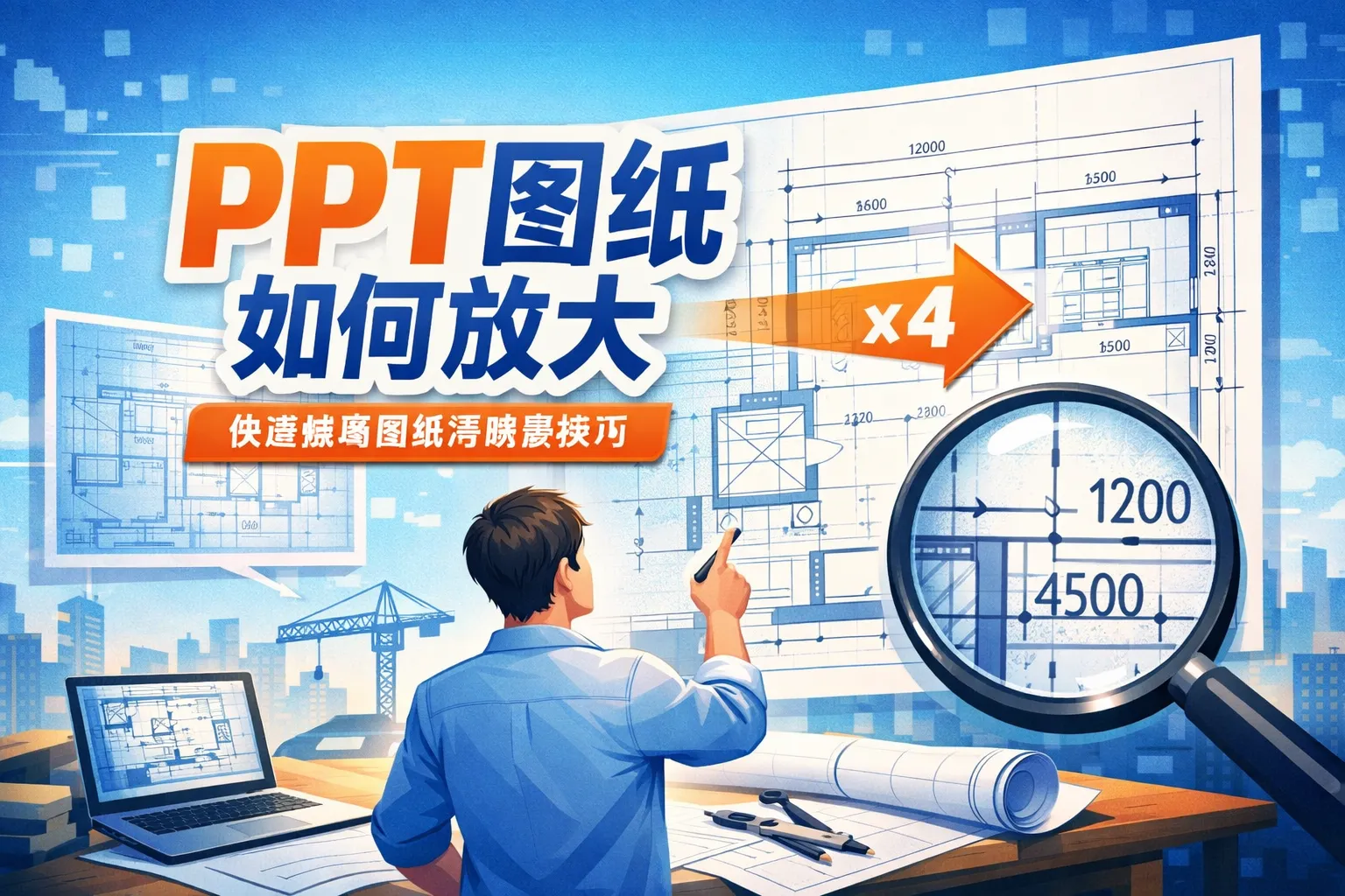ppt图纸如何放大