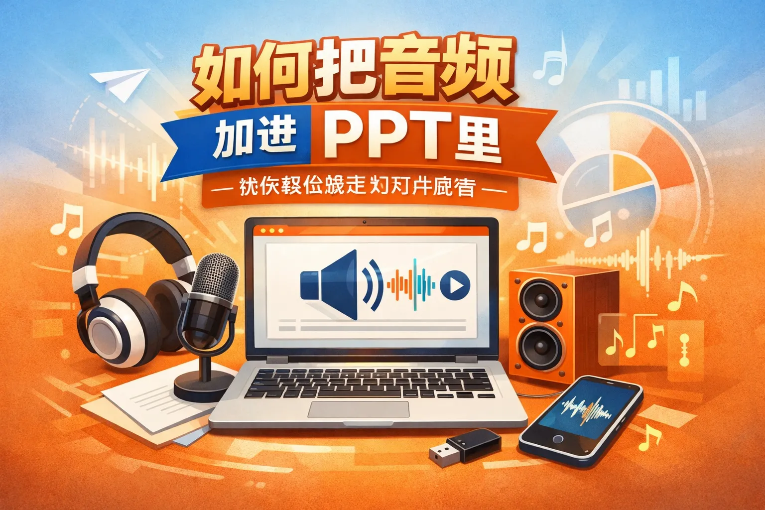 如何把音频加进ppt里