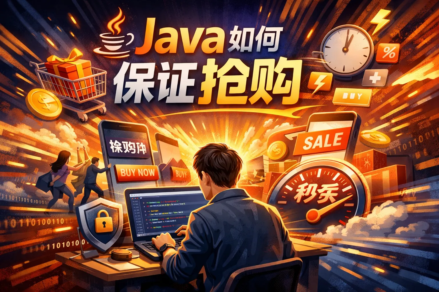 java如何保证抢购