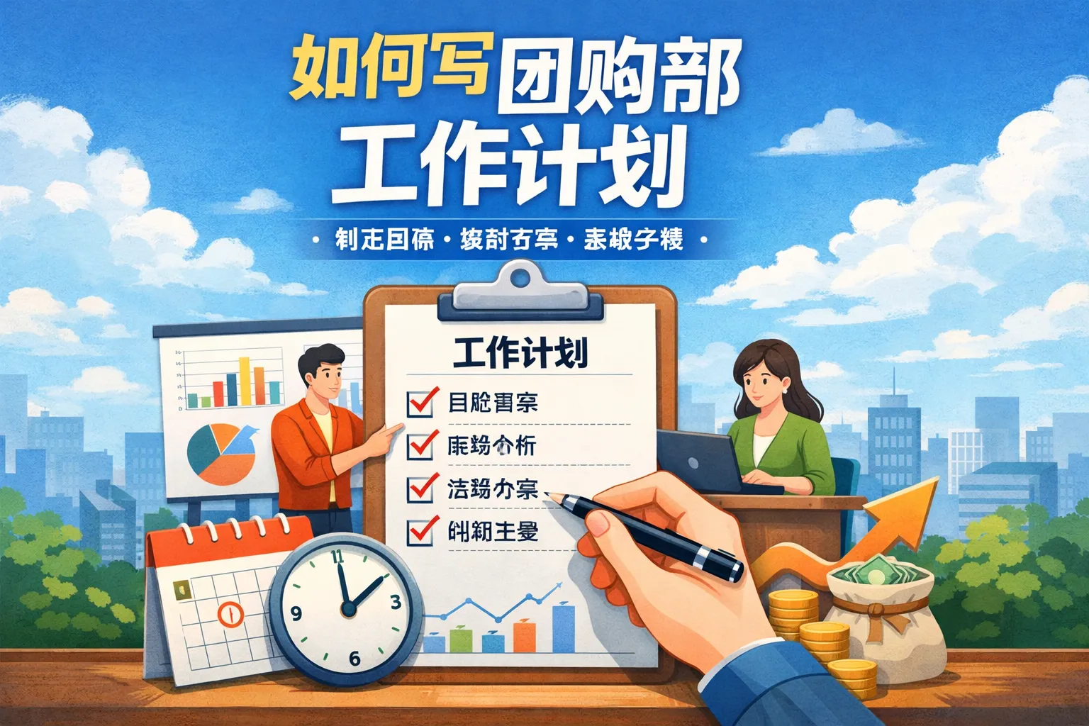 如何写团购部工作计划