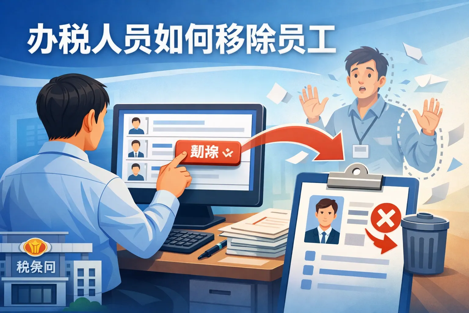 办税人员如何移除员工