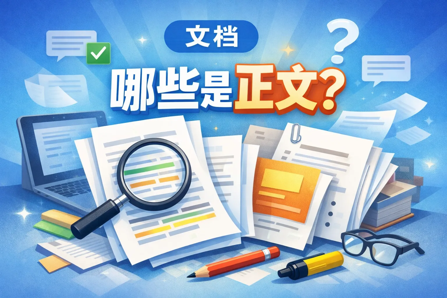 文档哪些是正文