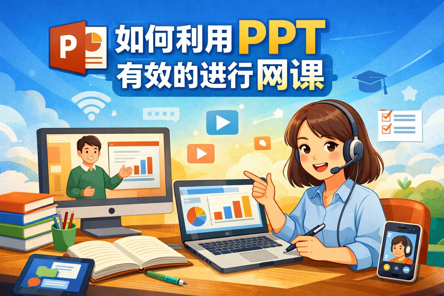 如何利用ppt有效的进行网课