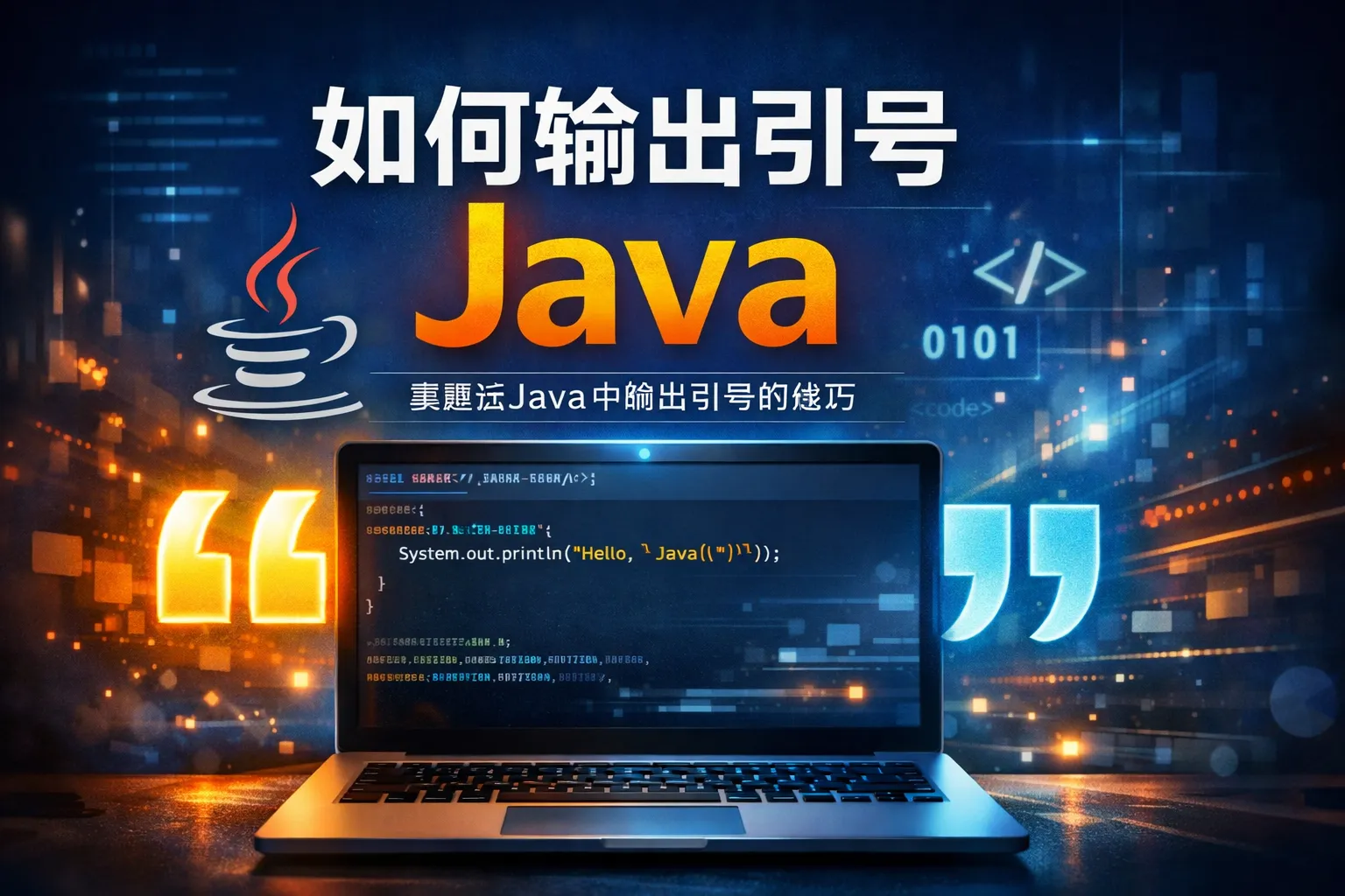 如何输出引号java