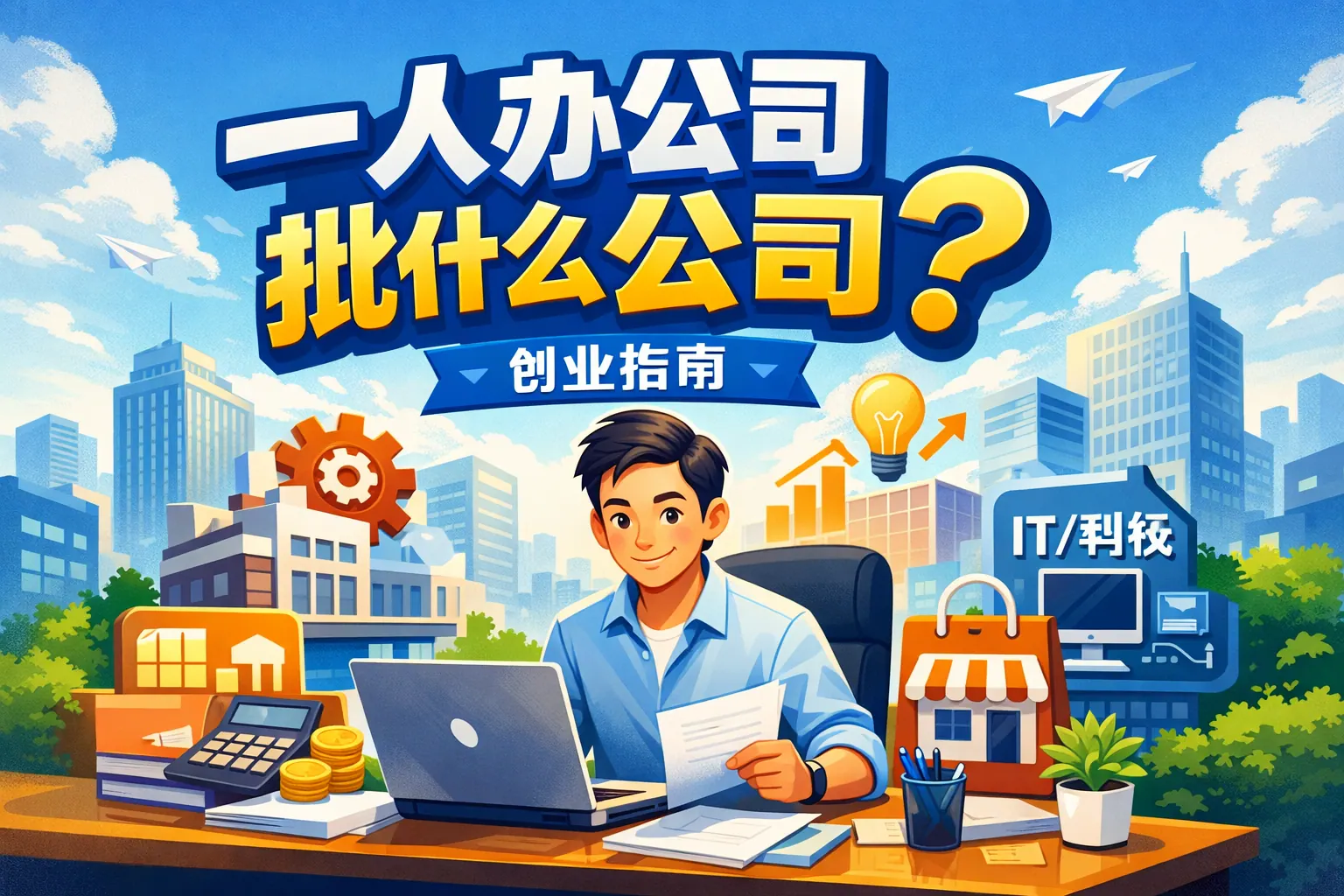 一人办公司批什么公司