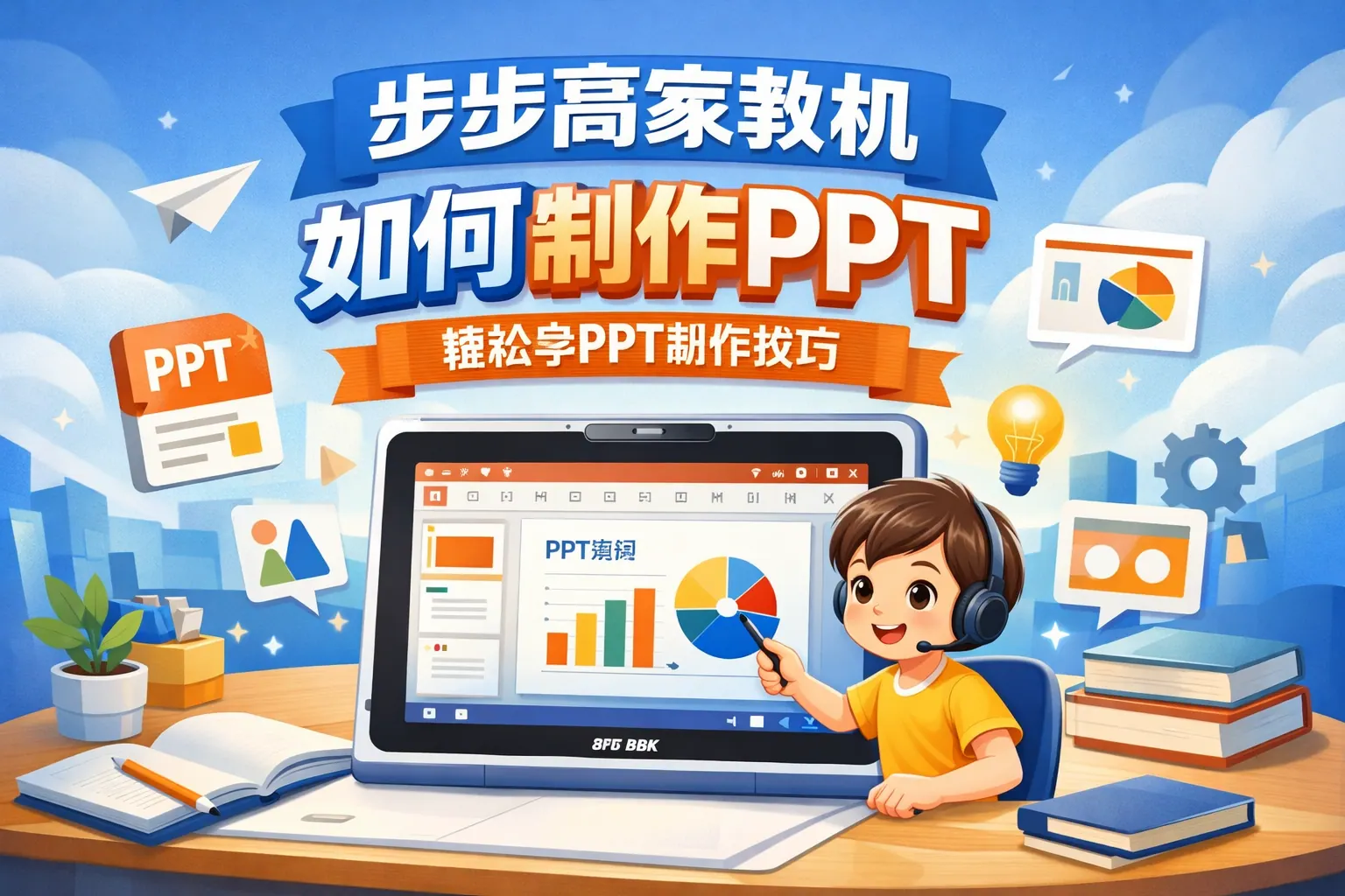 步步高家教机如何制作ppt