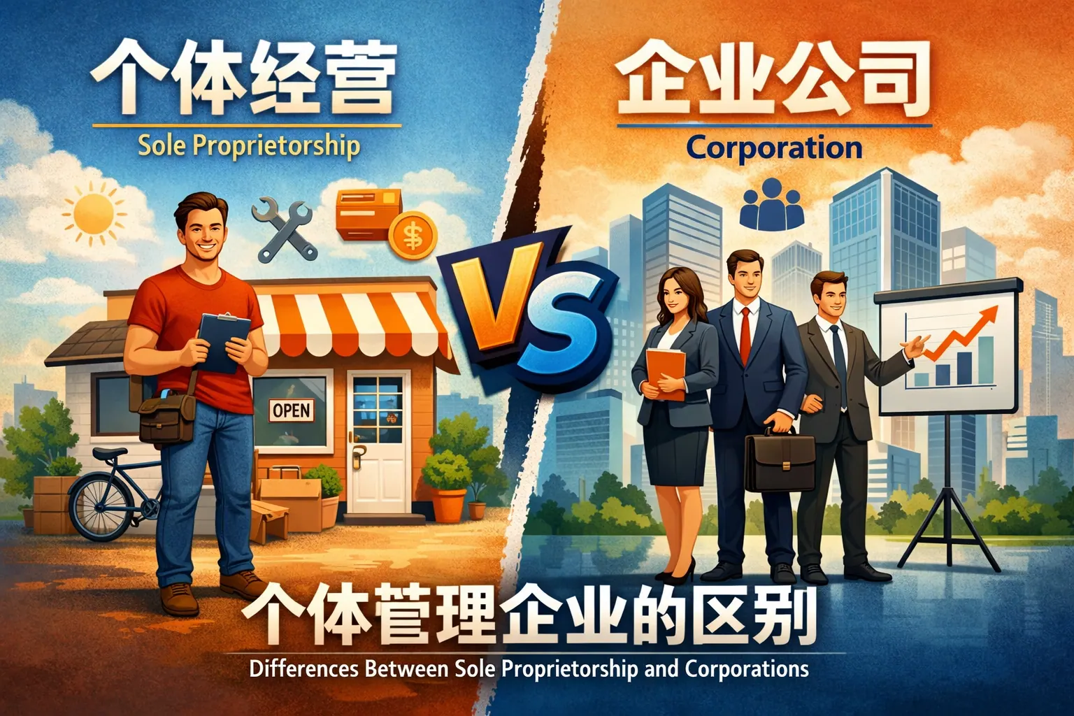 个体管理企业的区别