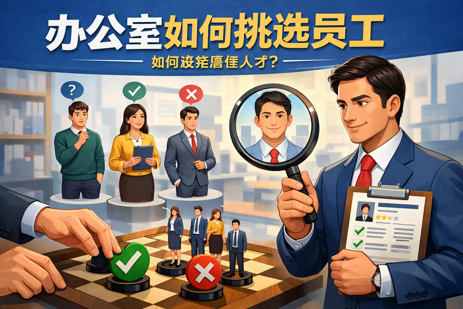 办公室如何挑选员工