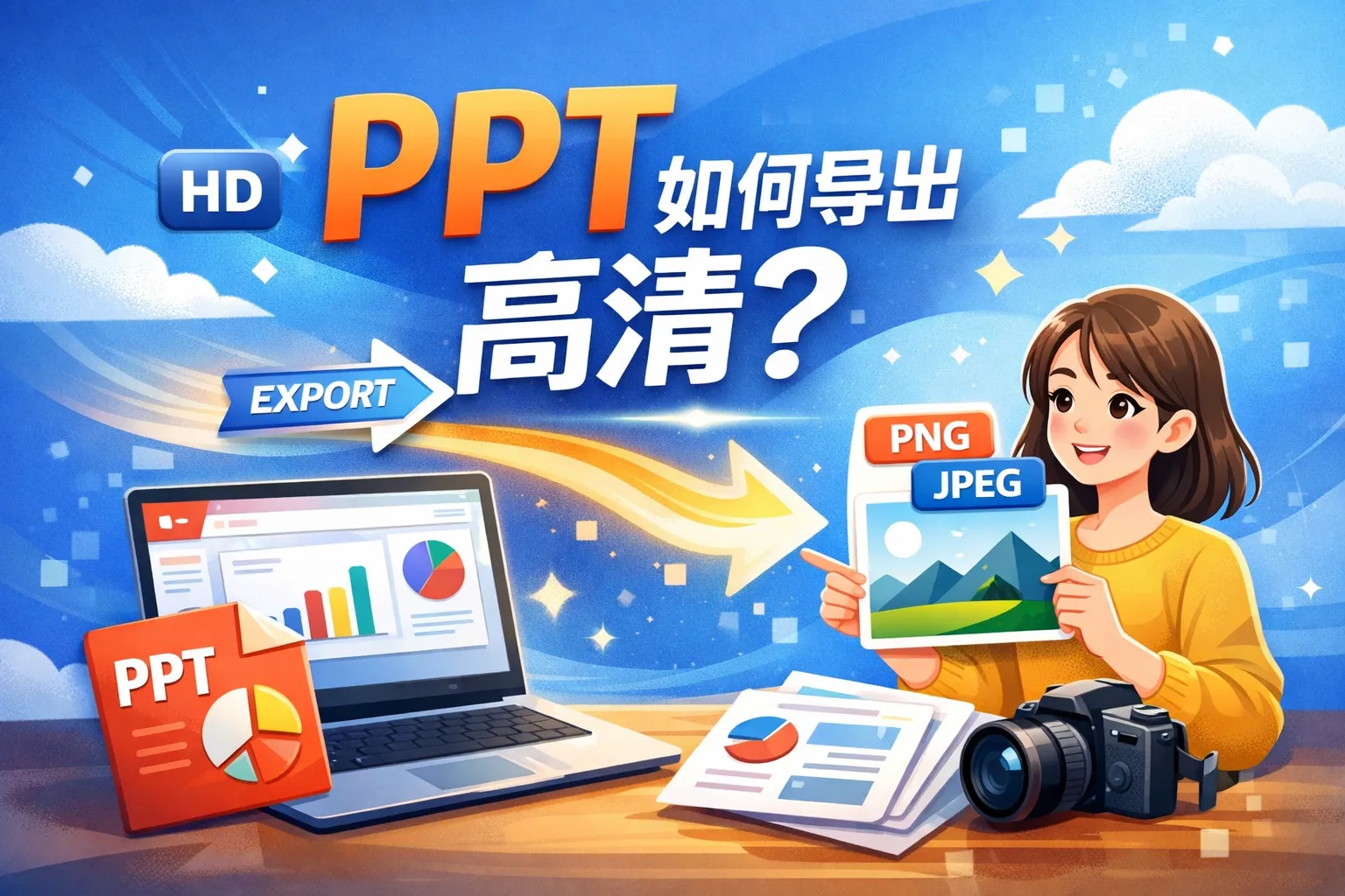 ppt 如何导出高清