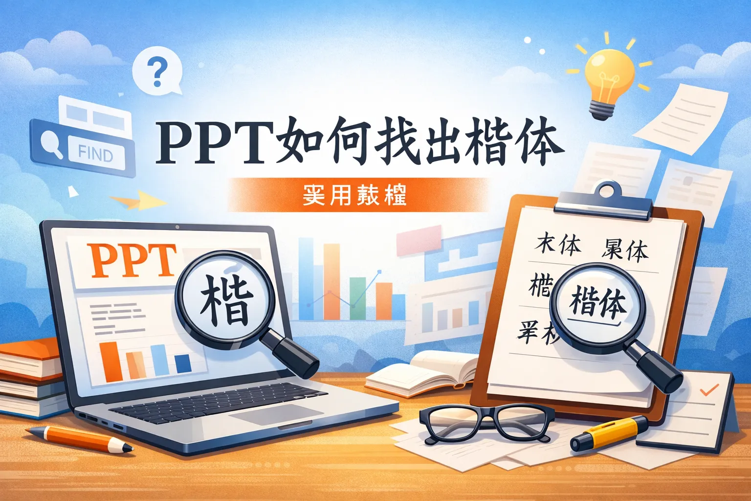 ppt如何找出楷体
