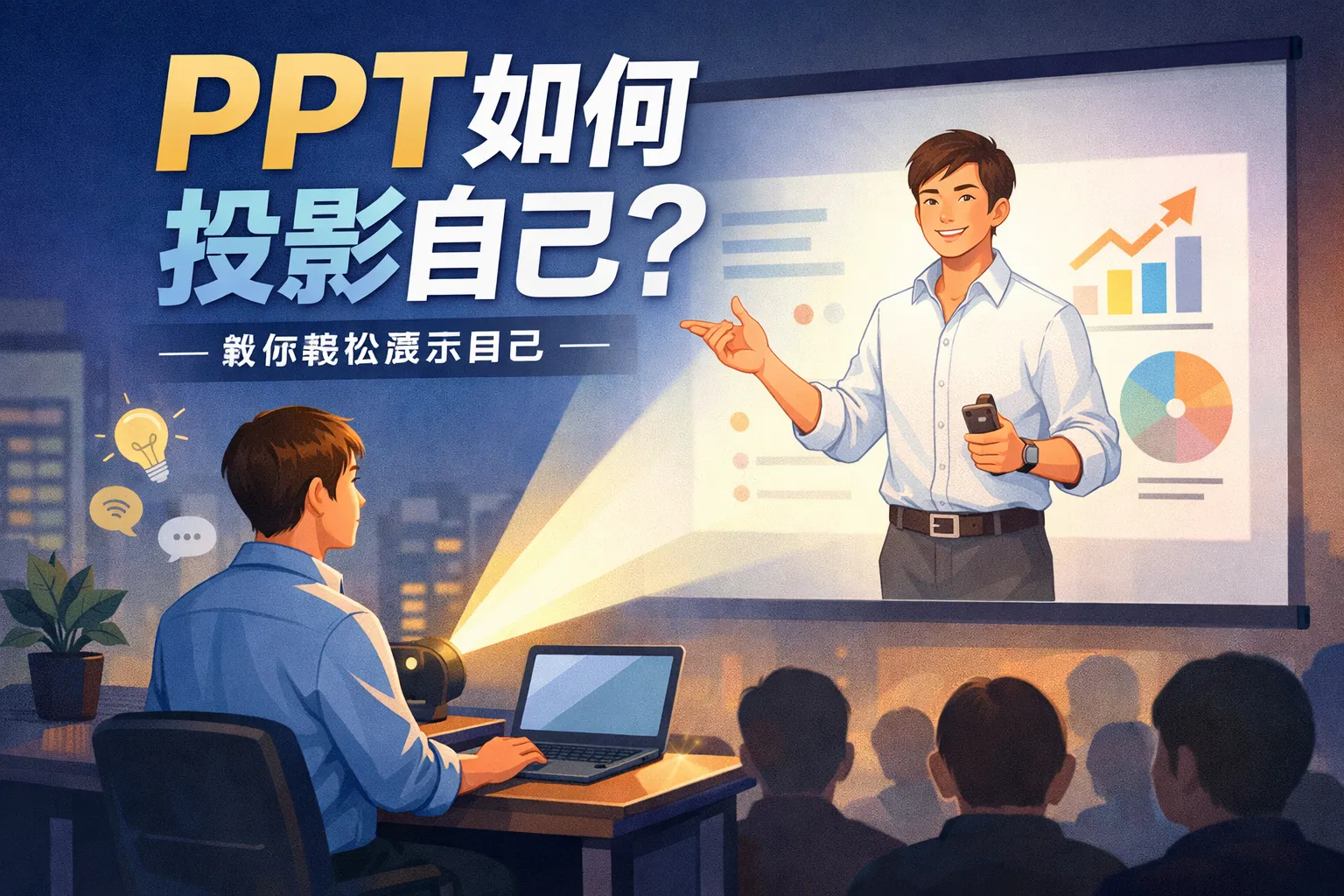 ppt如何投影自己