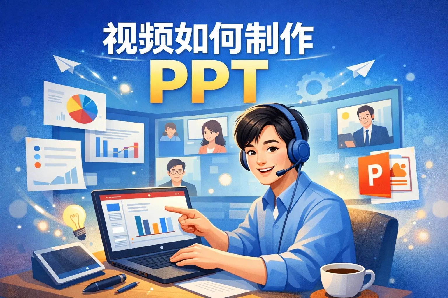 视讯如何制作ppt