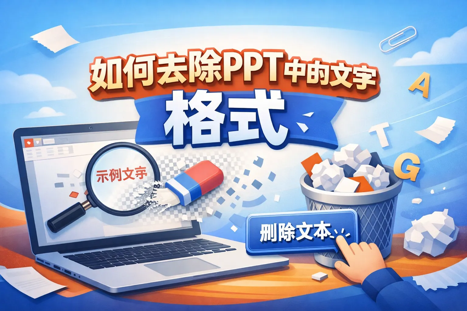 如何去除ppt图片中的文字格式