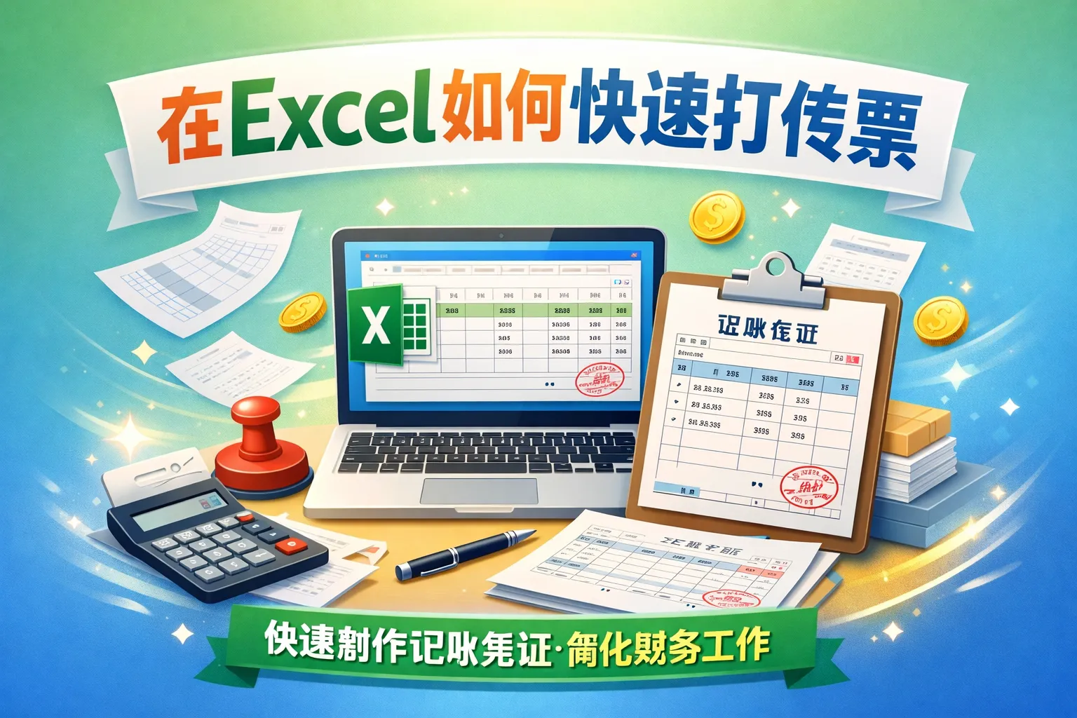 在excel如何快速打传票