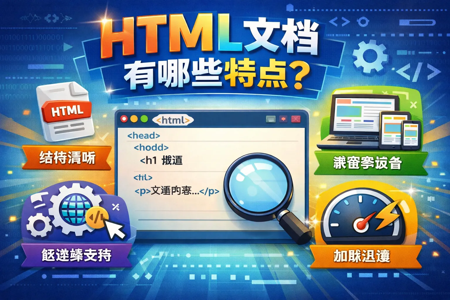 html文档有哪些特点