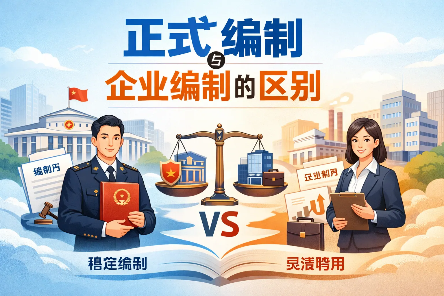 正式编制企业编制的区别