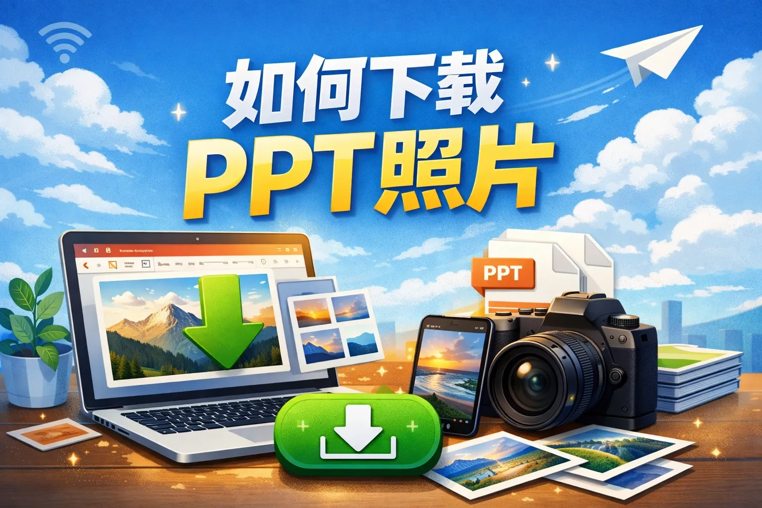 如何下载PPT照片