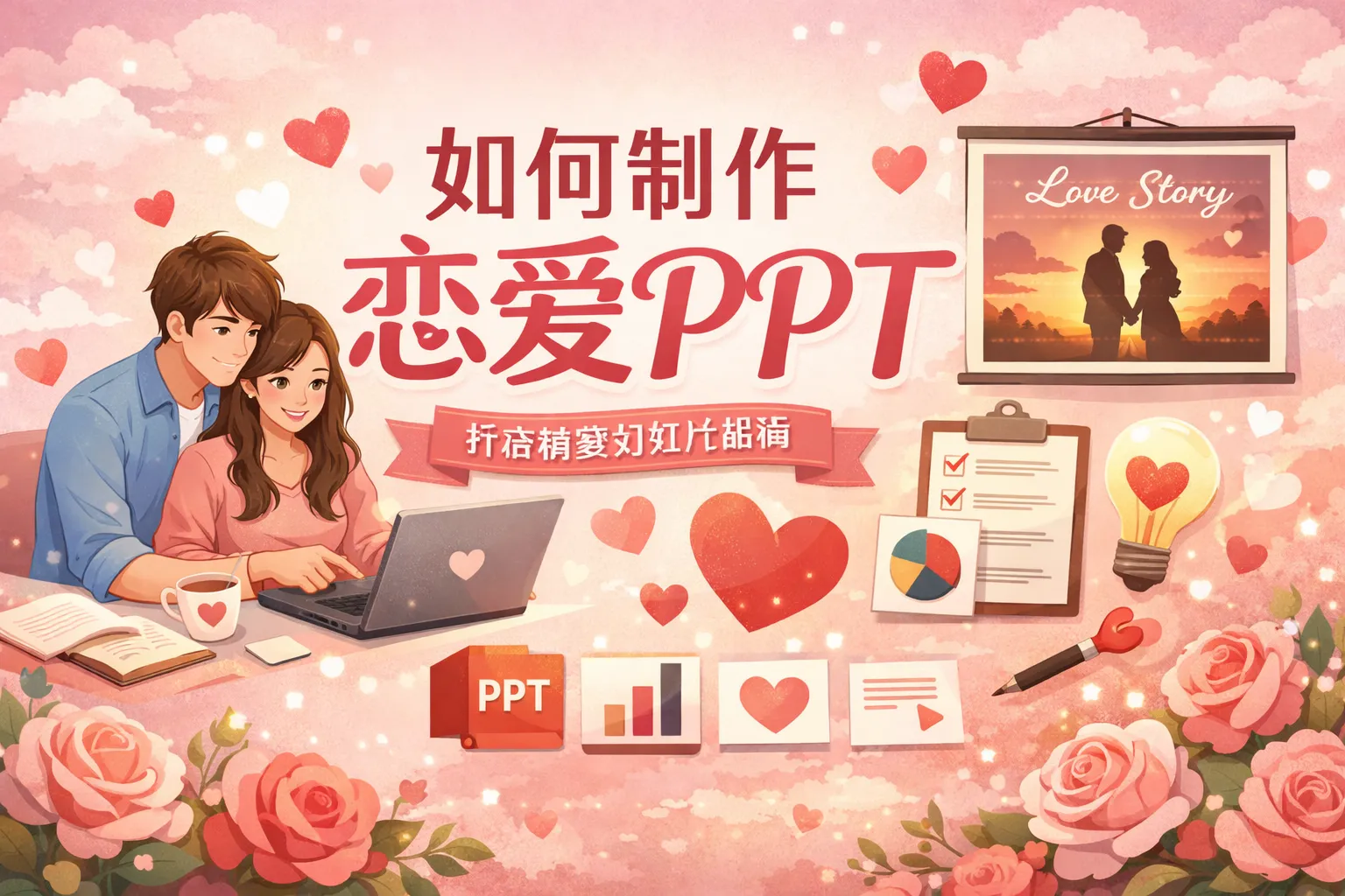 如何制作恋爱ppt