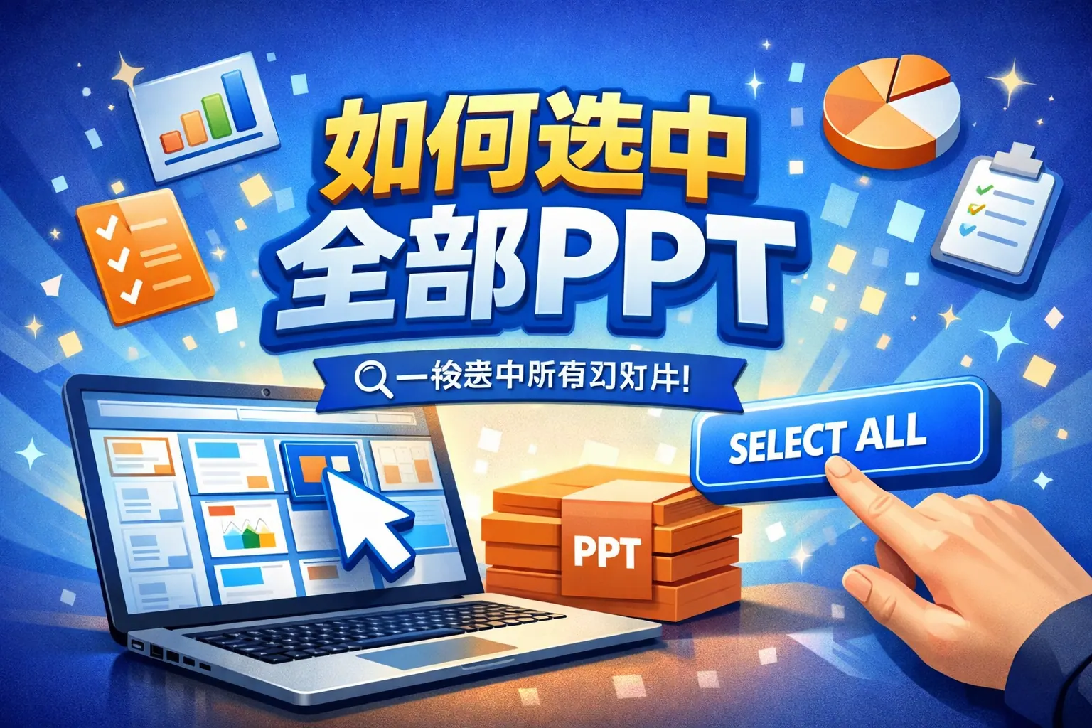 如何选中全部ppt
