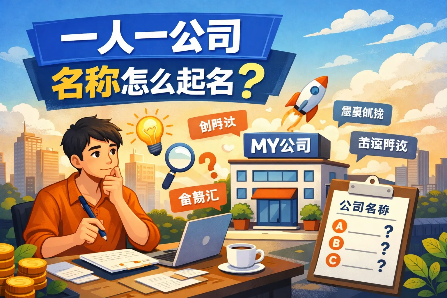 一人一公司名称怎么起名