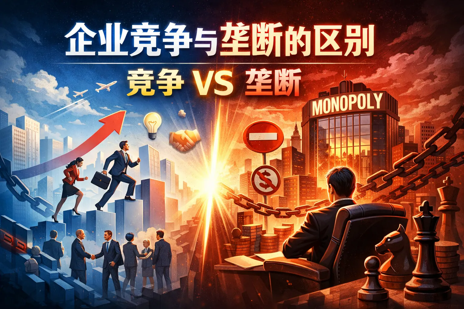 企业竞争与垄断的区别