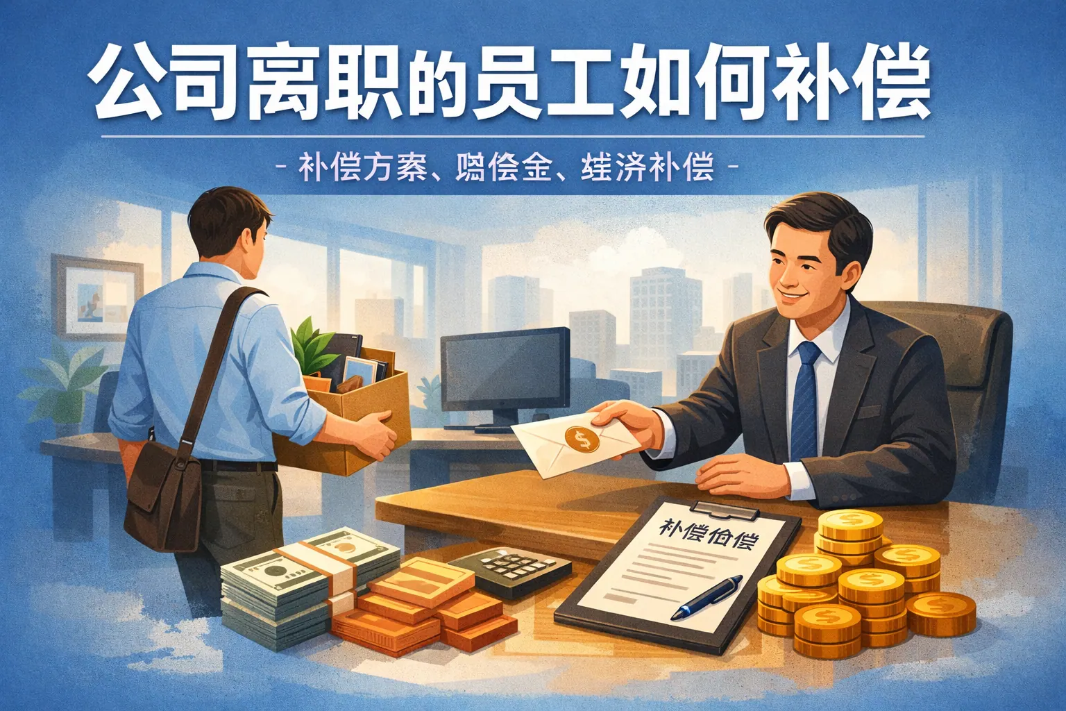 公司离职的员工如何补偿