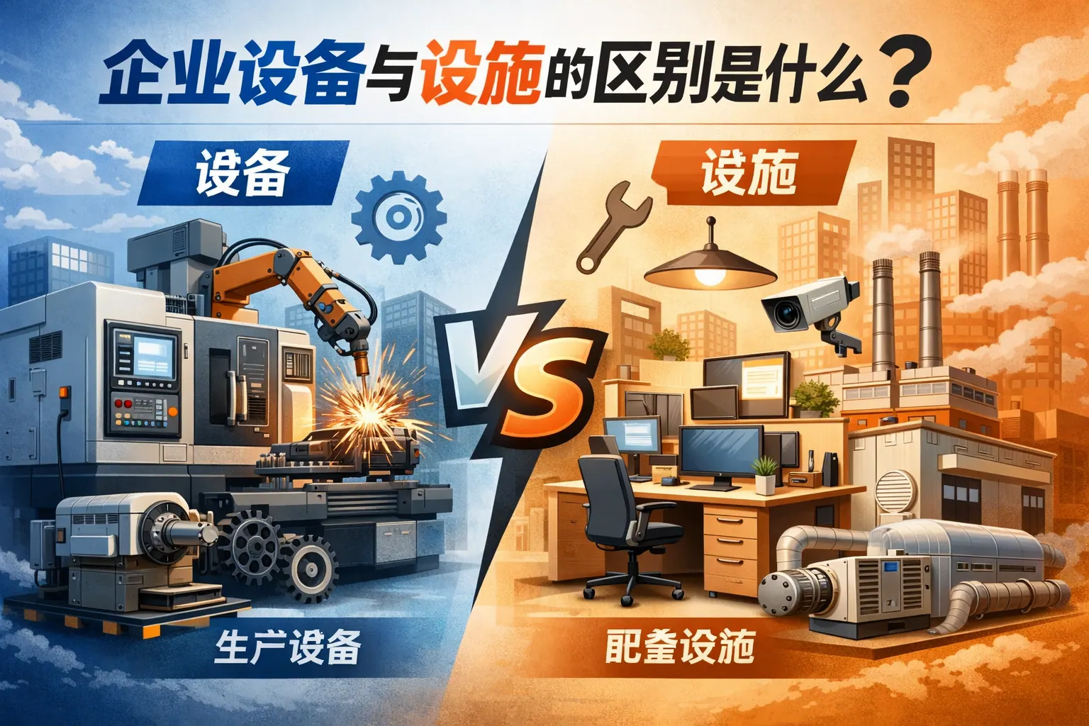 企业设备与设施的区别是什么