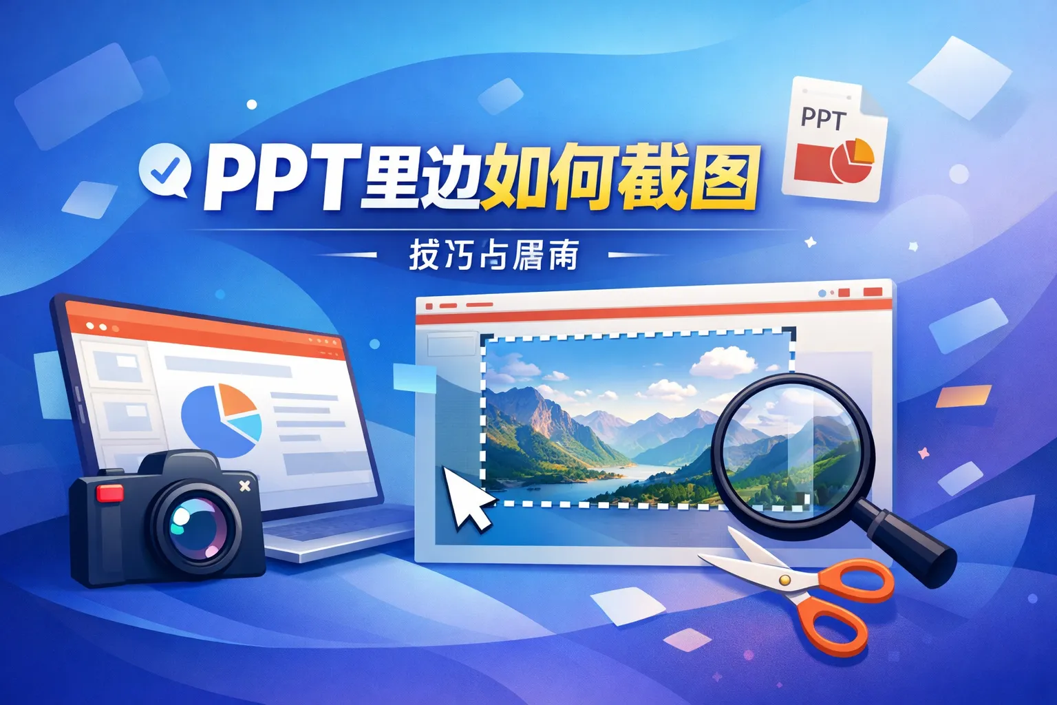 ppt里边如何截图