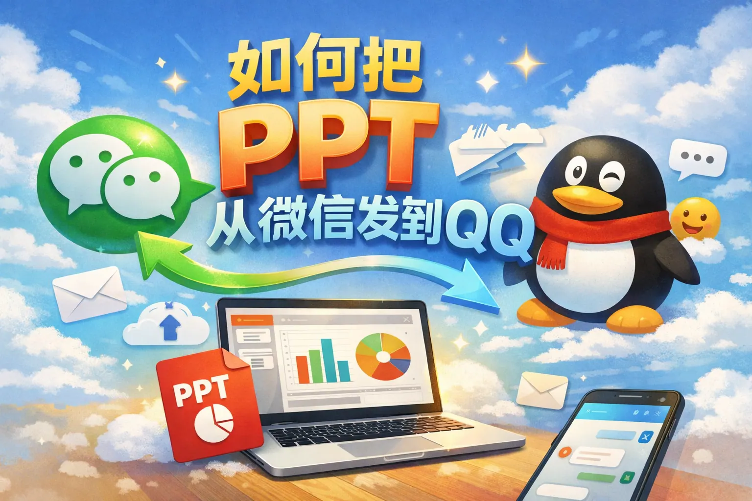 如何把ppt从微信发到qq