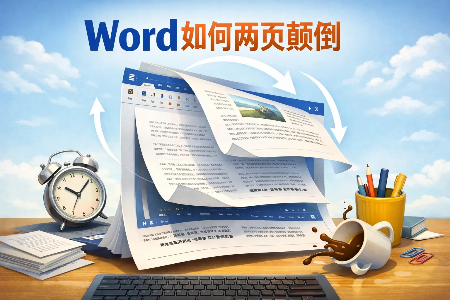 word如何两页颠倒