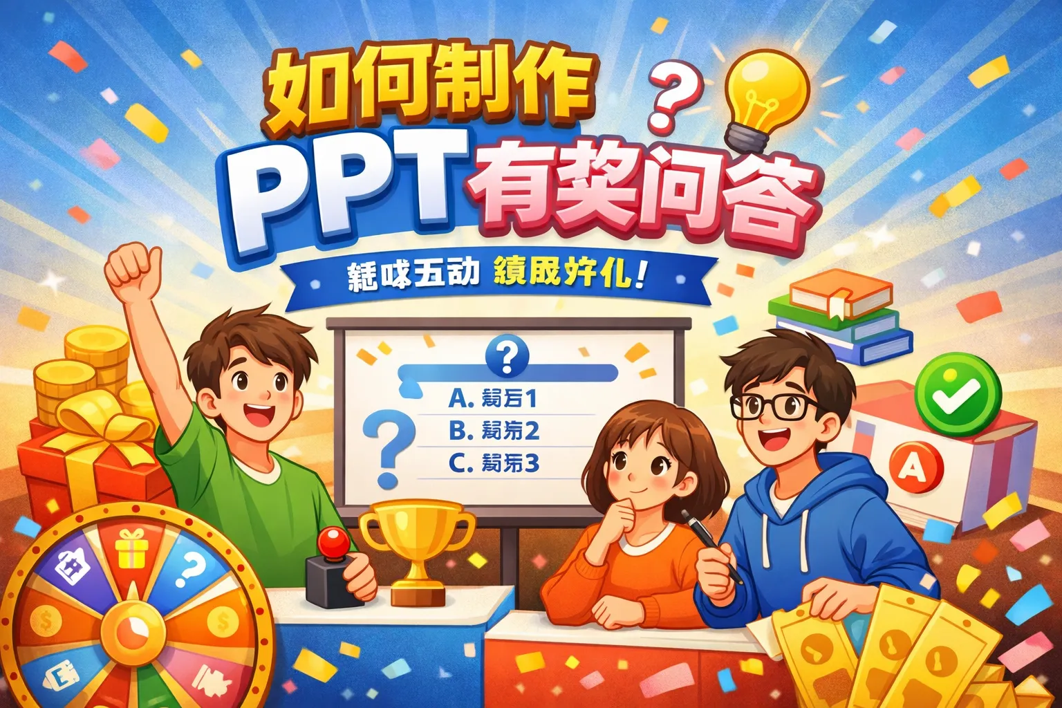 如何制作ppt有奖问答