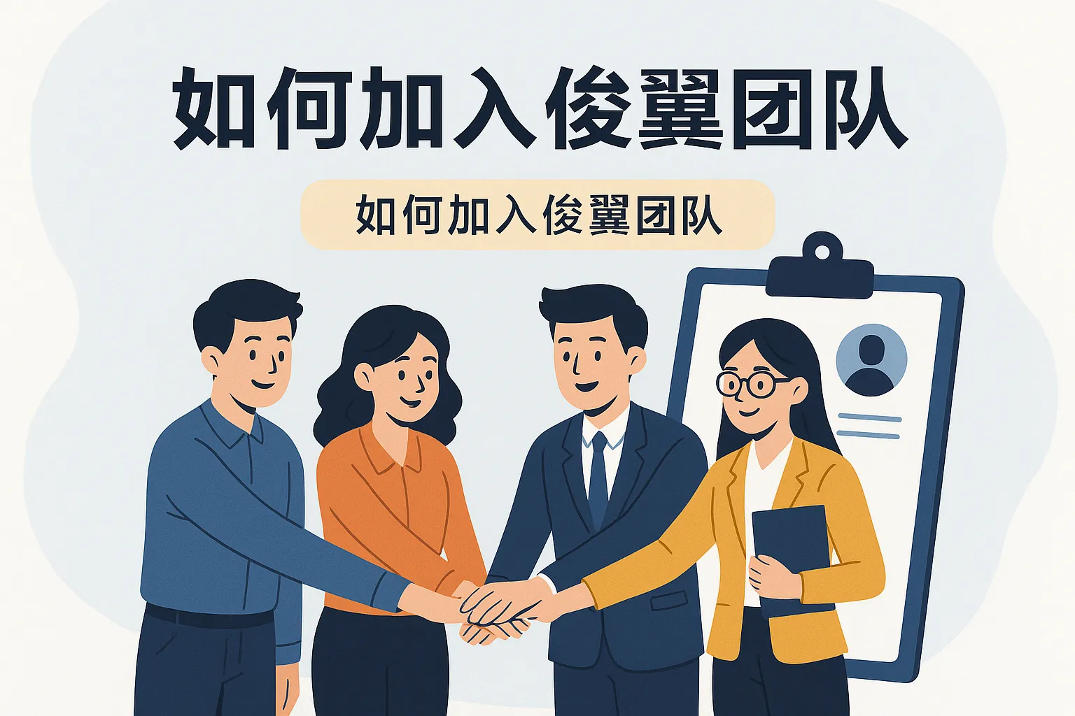 如何加入俊翼团队