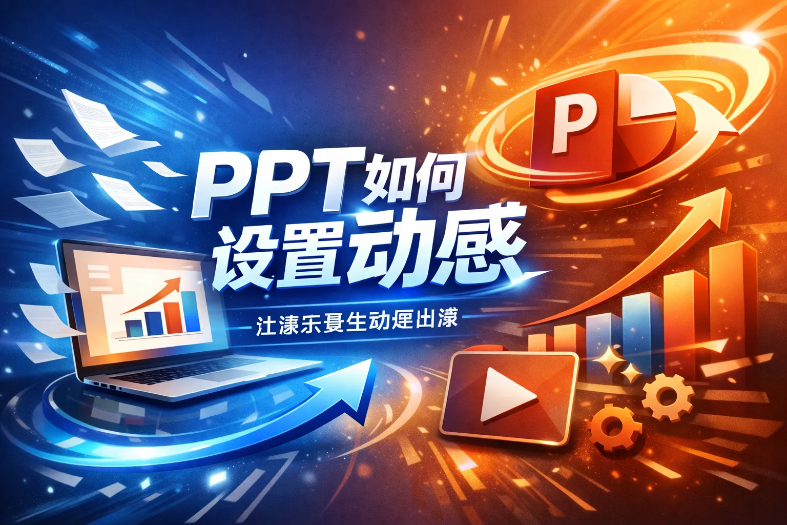 ppt如何设置动感