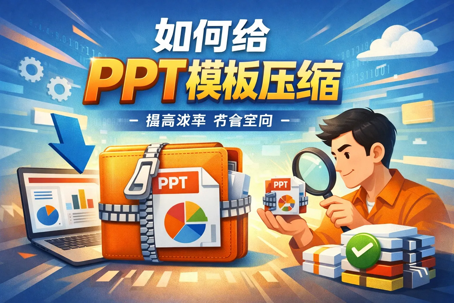 如何给ppt模板压缩
