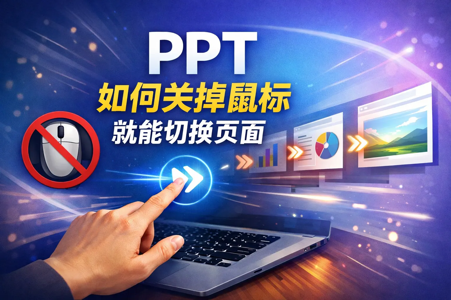 ppt如何关掉鼠标就能切换页面