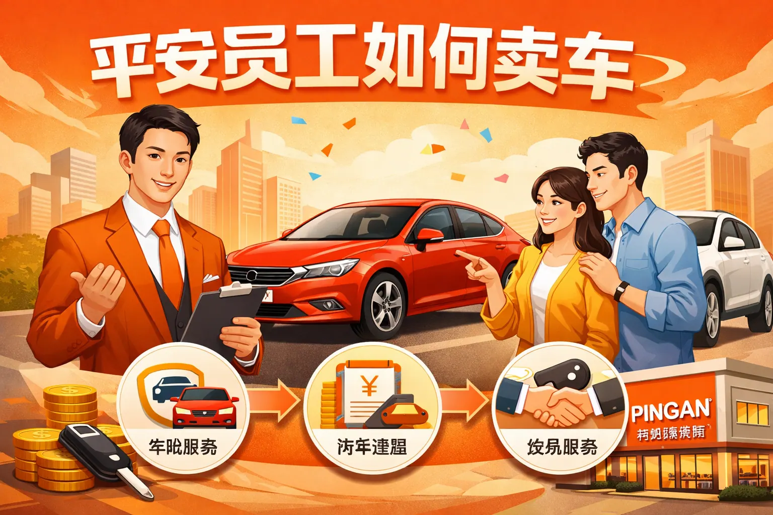 平安员工如何卖车