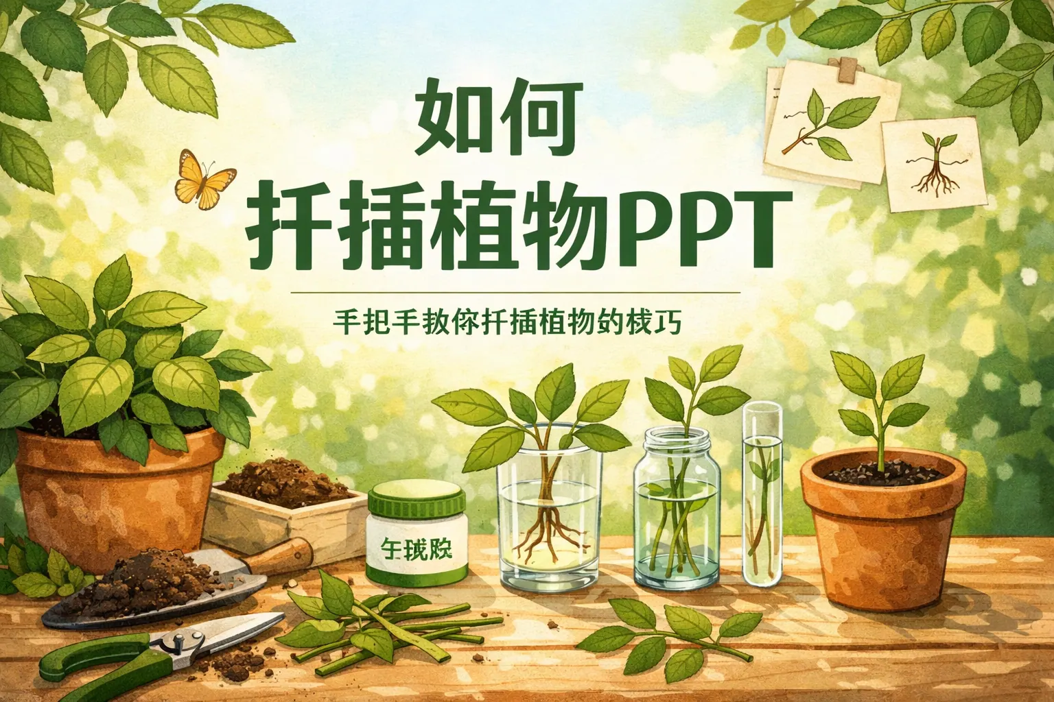如何扦插植物ppt