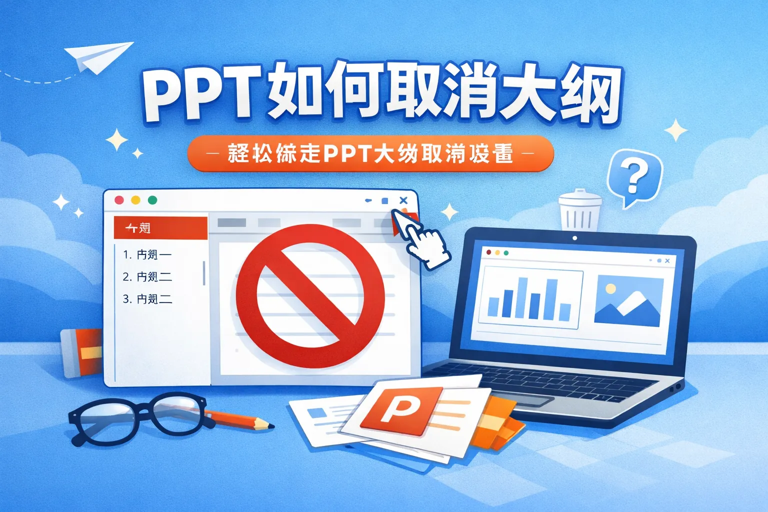 ppt如何取消大纲