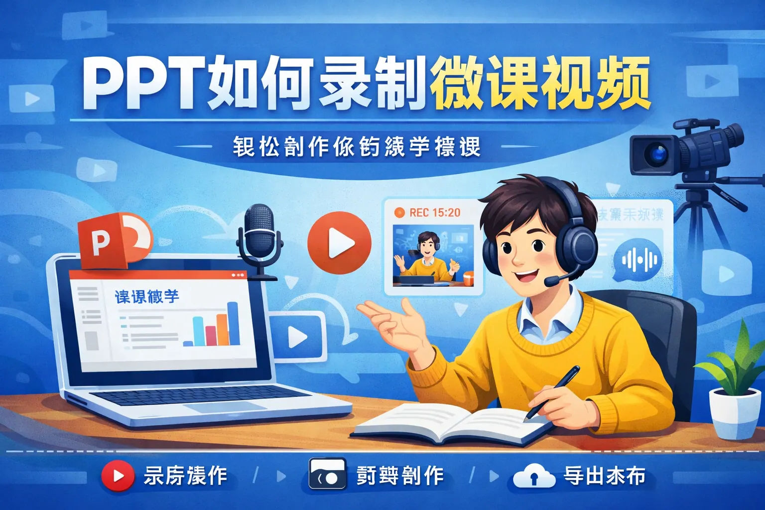 ppt如何录制微课视频格式