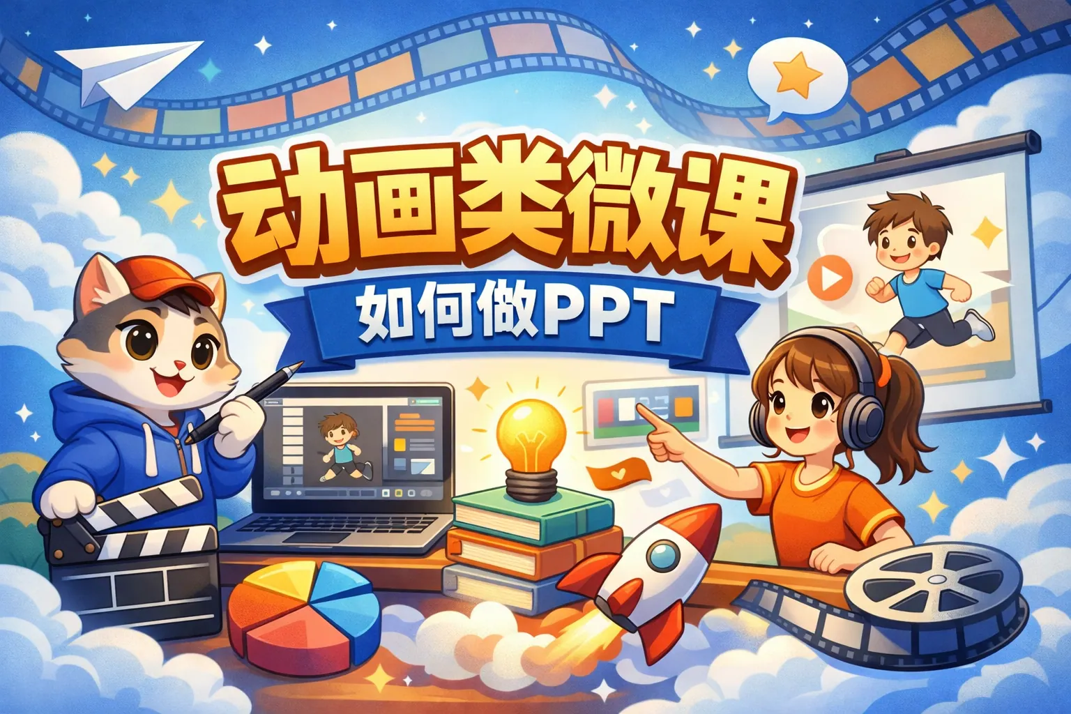 动画类微课如何做ppt