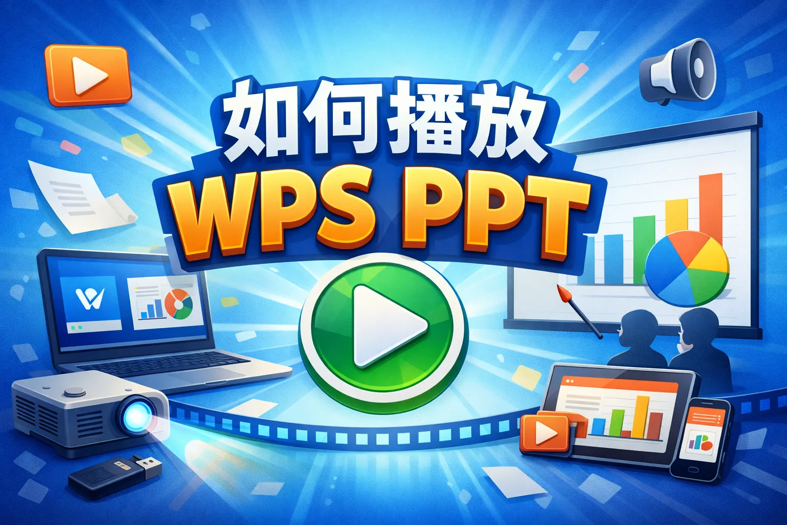 如何播放wps ppt