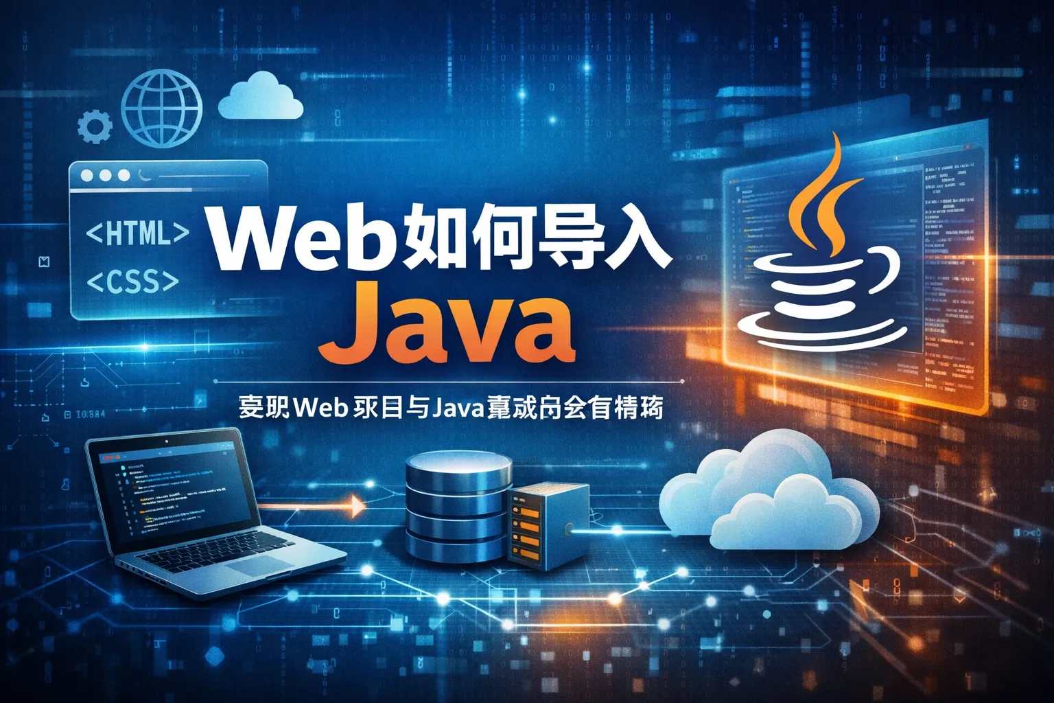 web如何导入java