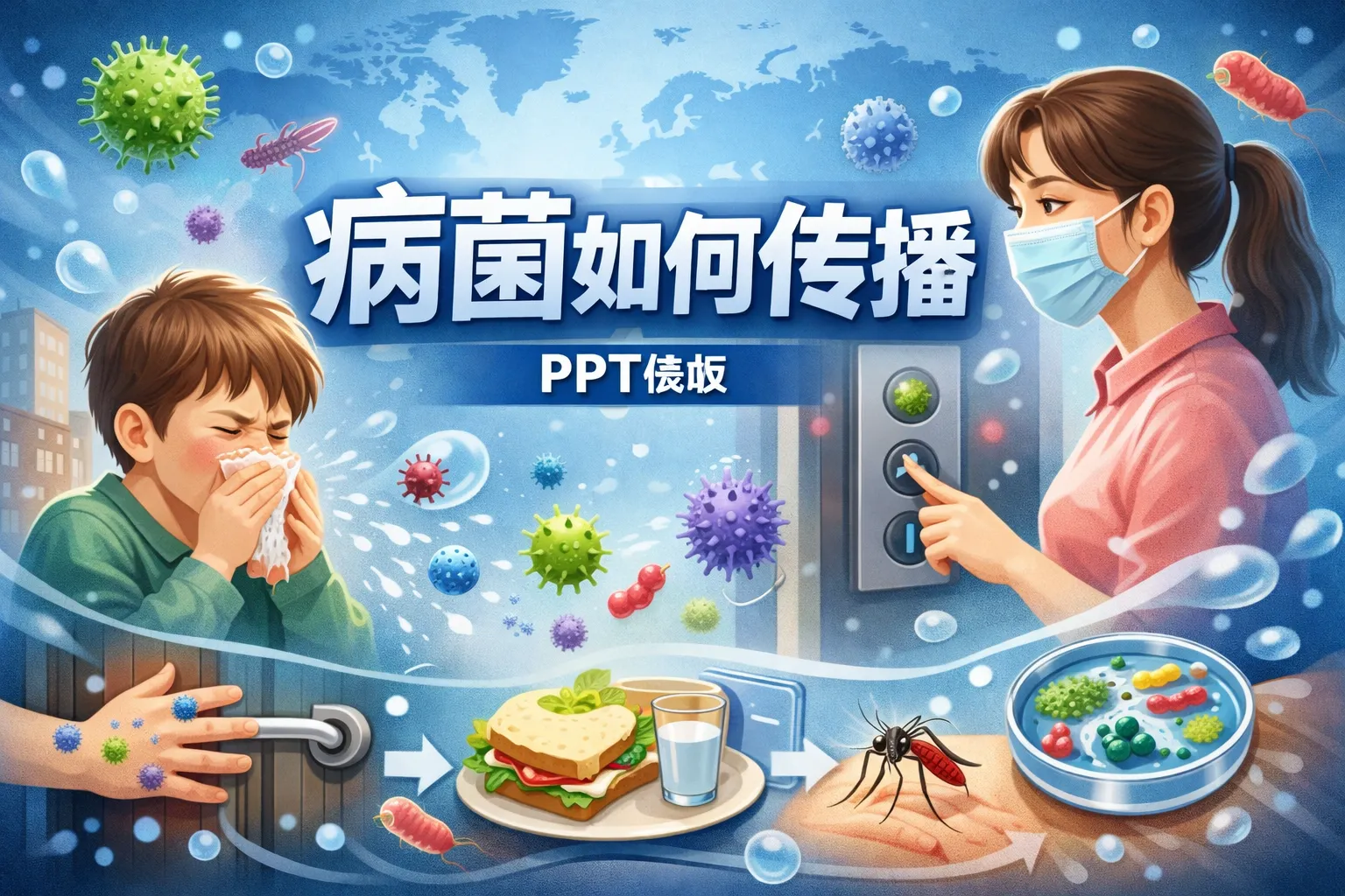 病菌如何传播ppt