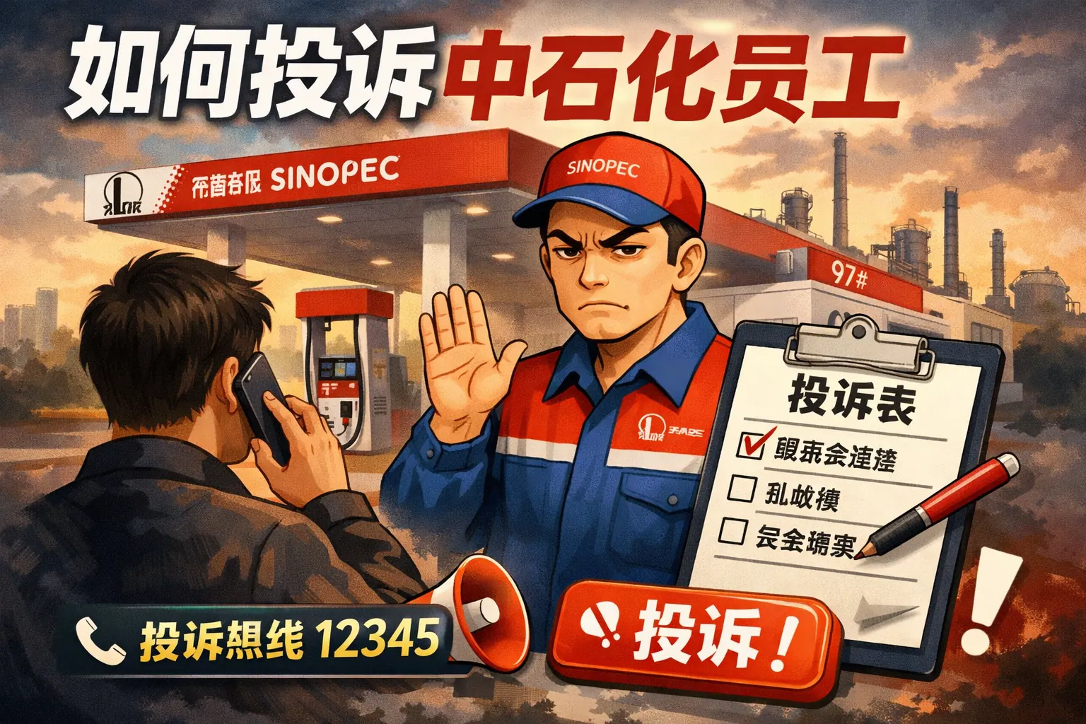 如何投诉中石化员工