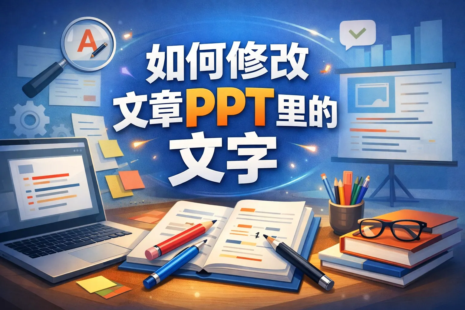 ppt的主题里的文字如何修改