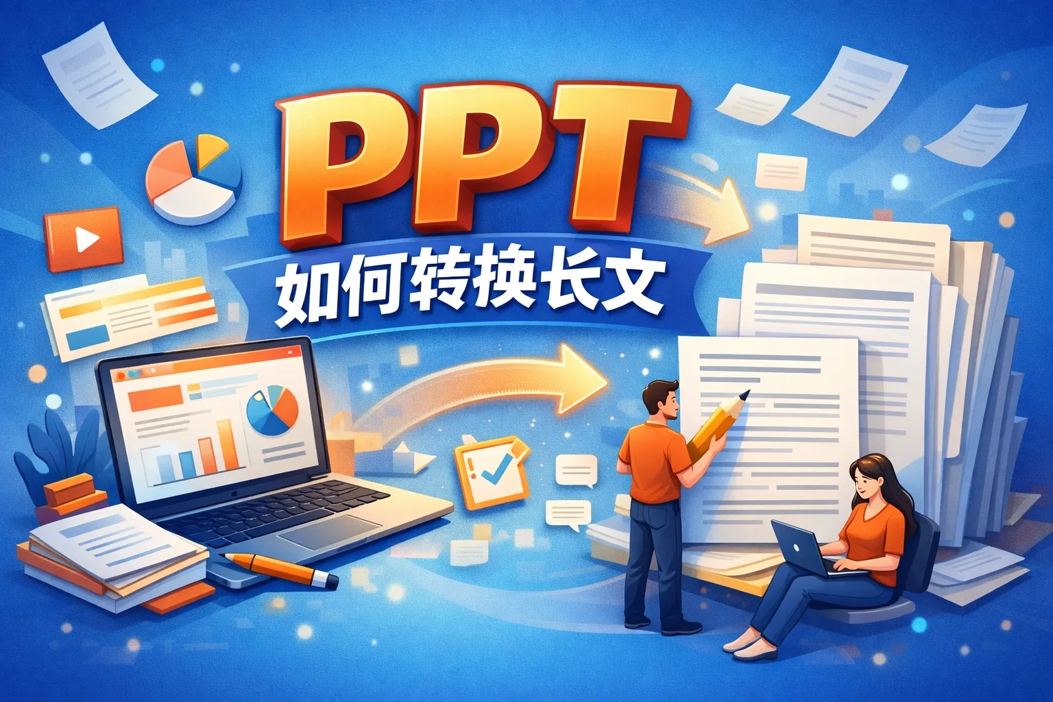 ppt如何转换长文