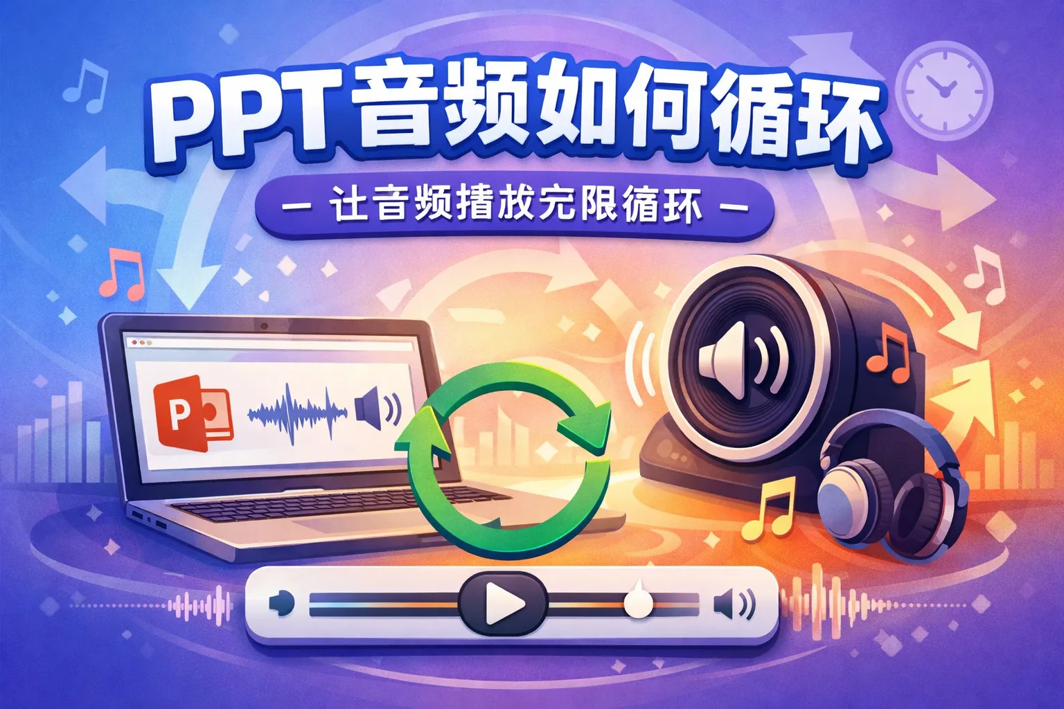 ppt音频如何循环