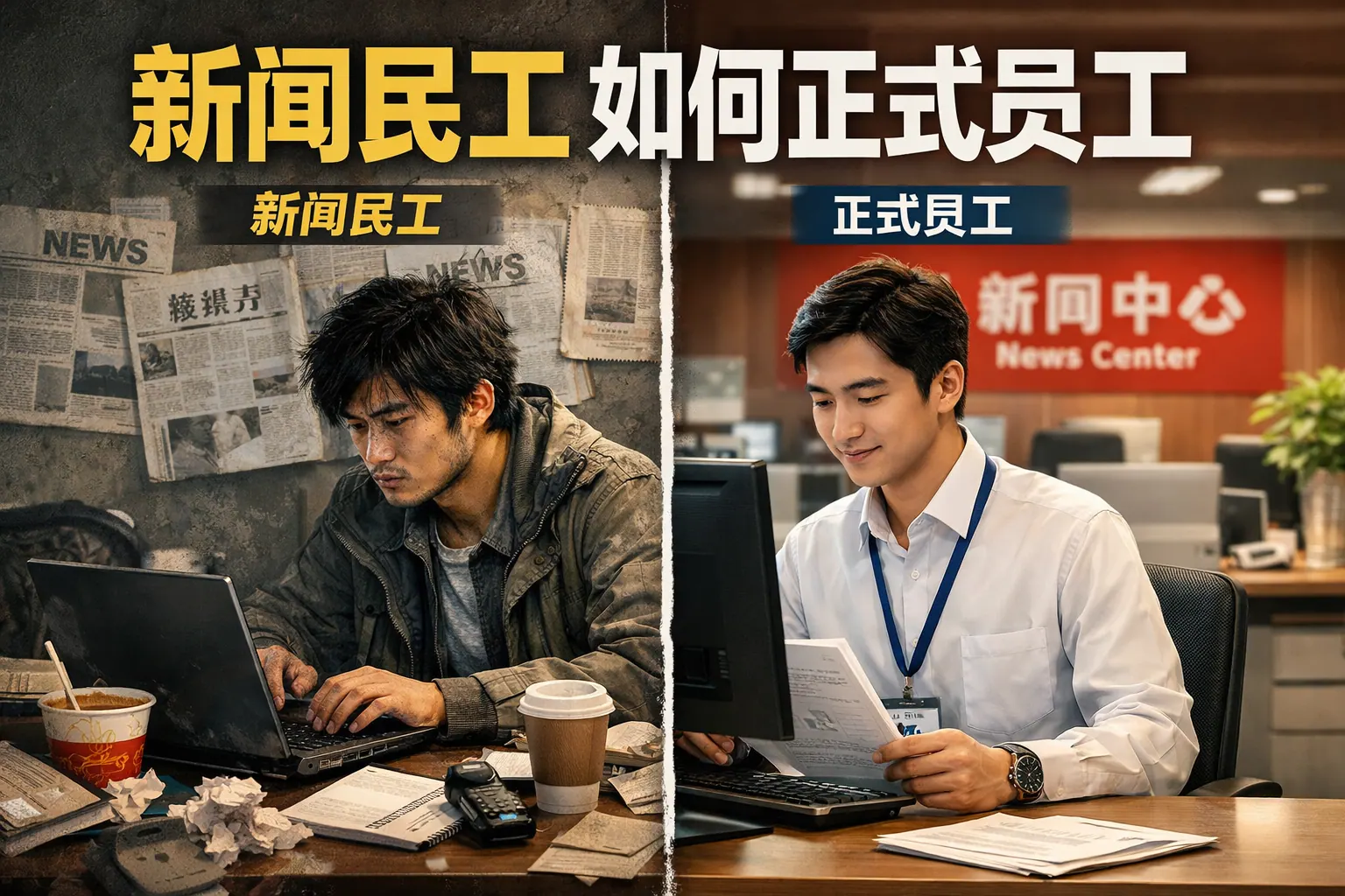 新闻民工如何正式员工