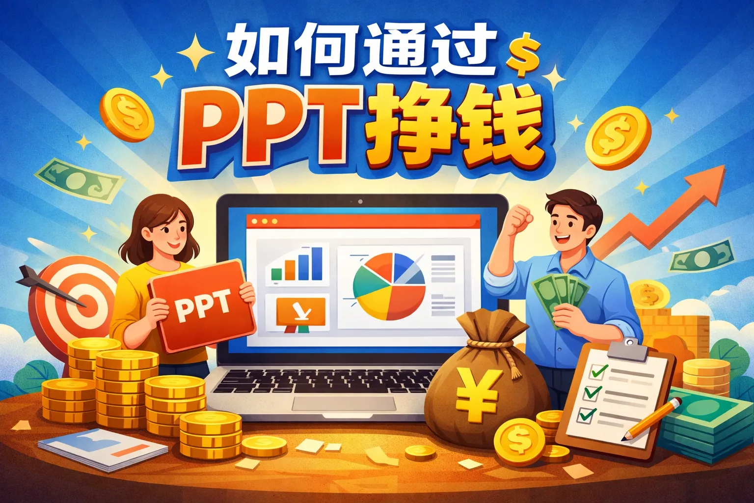 如何通过ppt挣钱